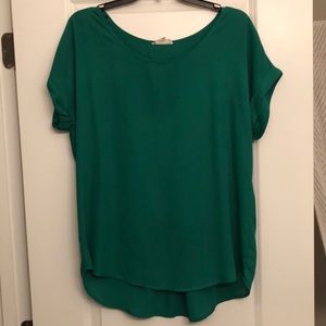 Emerald green blouse